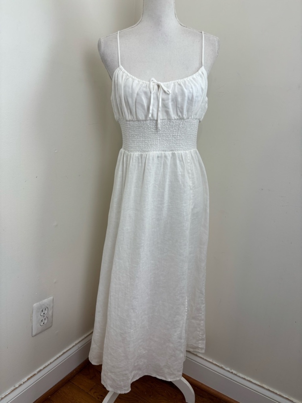 ARITZIA Wilfred Genoa Organic Linen Midi Dress Size Large - Picture 8 of 15